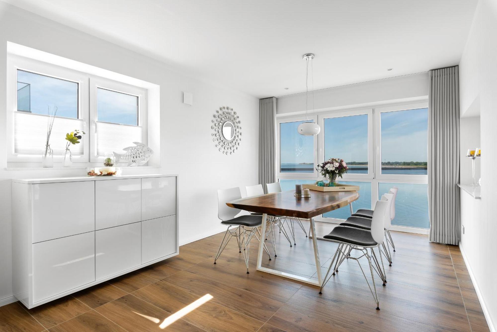 Brise- Direkt Am Wasser, Hafenblick, Fahrstuhl, Sauna, Ueberdachter Balkon 奥尔本尼兹 外观 照片